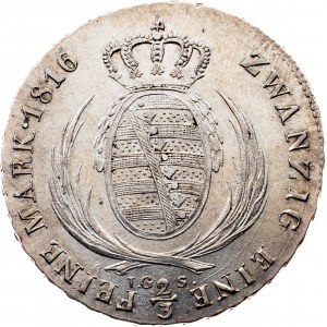 Germany, 2/3 Thaler 1816, IGS, Dresden