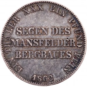 Germany, 1 Vereinsthaler 1862, A, Berlin