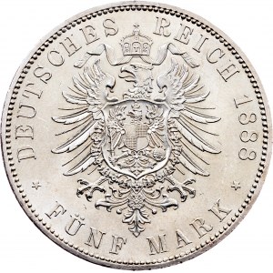 Germany, 5 Mark 1888, A, Berlin