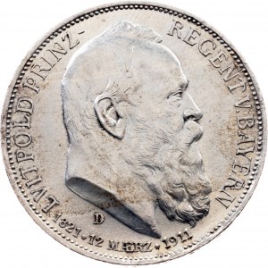 Germany, 3 Mark 1911, D, Munich