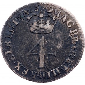 Great Britain, 4 Pence 1689, London