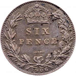 Great Britain, 6 Pence 1906, London