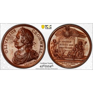 Oliver Cromwell, Medal ND (1731)