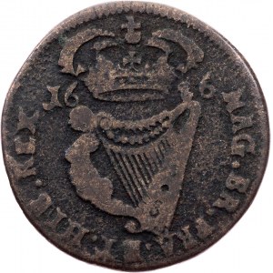 Ireland, 1/2 Penny 1686