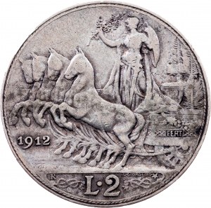 Italy, 2 Lire 1912, Rome