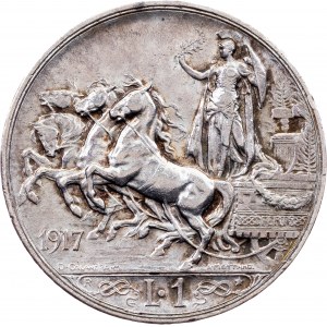 Italie, 1 Lira 1917, Rome