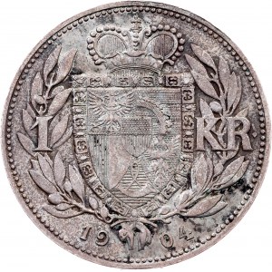 Liechtenstein, 1 Krone 1904, Wien