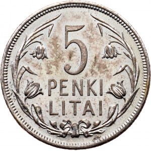 Lithuania, 5 Litai 1925, London