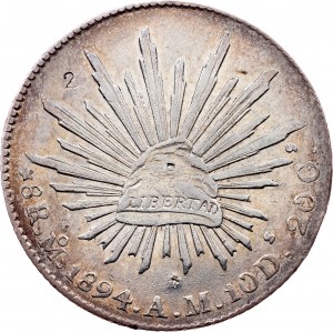 Mexico, 8 Reales 1894, Mo AM