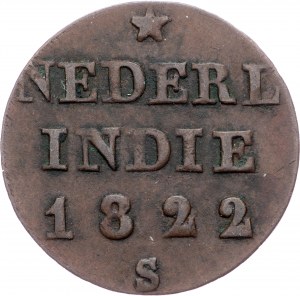 Netherlands East Indies, 1/4 Stuiver 1822, S