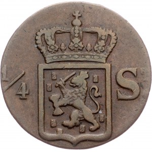 Netherlands East Indies, 1/4 Stuiver 1836, S