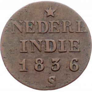 Netherlands East Indies, 1/4 Stuiver 1836, S