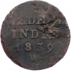 Indie Orientali Olandesi, 2 Cent 1839, W