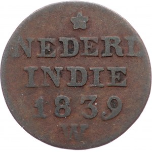 Netherlands East Indies, 1 Cent 1839, W