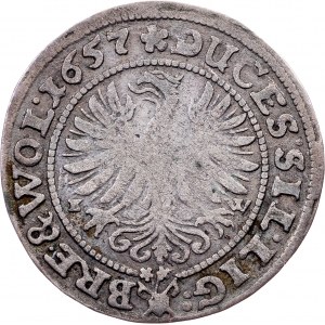 Georg II., Ludwig IV., Christian, 3 Kreuzer 1657, EW