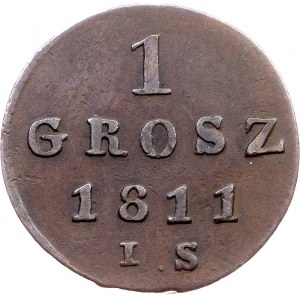 Friedrich August I., 1 Grosz 1811, I.S., Warsaw