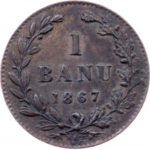 Romania, 1 Banu 1867, WATT & CO.