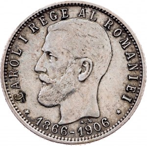 Romania, 1 Leu 1906, Brussels