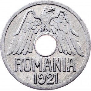 Roumanie, 25 Bani 1921, Huguenin
