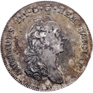 Švédsko, 1 Riksdaler 1781, Stockholm