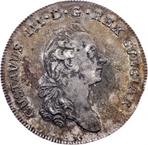 Sweden, 1 Riksdaler 1781, Stockholm