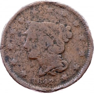 USA, 1 Cent 1842, Philadelphia