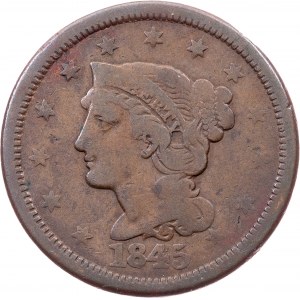 USA, 1 Cent 1845, Philadelphia