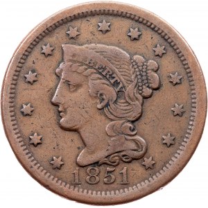 USA, 1 Cent 1851, Philadelphia