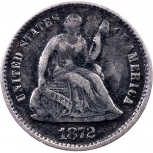 USA, Half Dime 1872, Philadelphia