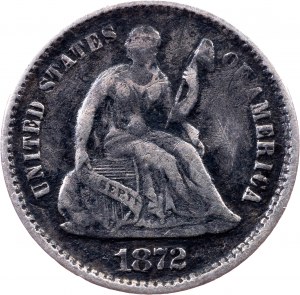 USA, Half Dime 1872, Philadelphia