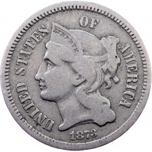 USA, 3 Cents 1873, Philadelphia