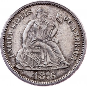 USA, 1 Dime 1876