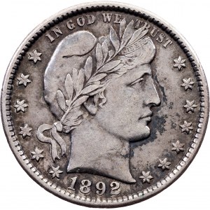 USA, 1/4 Dollar 1892, O, New Orleans