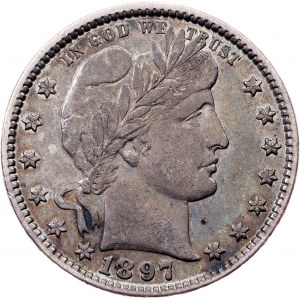 USA, 1/4 Dollar 1897, Philadelphia