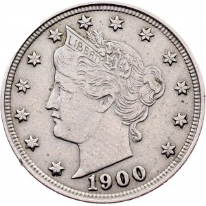 USA, 5 Cents 1900, Philadelphia