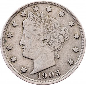 USA, 5 Cents 1903, Philadelphia