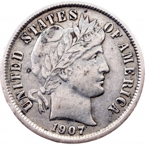 USA, 1 Dime 1907, Philadelphia