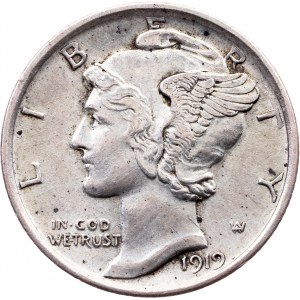 USA, 1 Dime 1919, Philadelphia