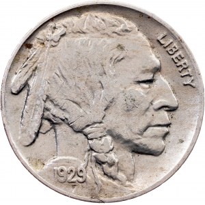 USA, 5 Cents 1929, Philadelphia
