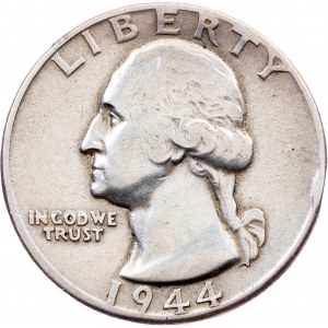 USA, 1/4 Dollar 1944, Philadelphia