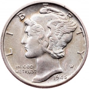 USA, 1 Dime 1945, Philadelphia