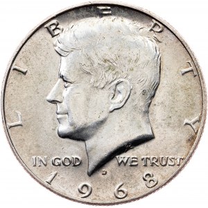 USA, 1/2 Dollar 1968, D, Denver