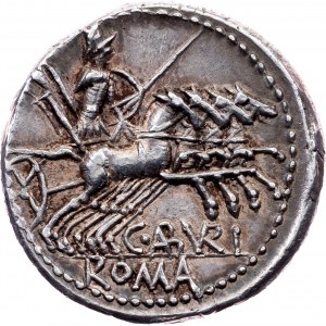 Rome, Republic, Denar 134 BC, Rome, C. Aburius Geminus