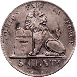 Belgium, 5 Centimes 1857, Brussels