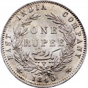British India, 1 Rupee 1840