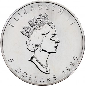 Kanada, 5 dolarů 1990, Ottawa