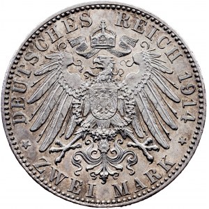 Germany, 2 Mark 1914, D