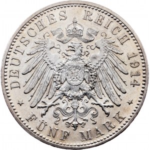 Germany, 5 Mark 1914, D
