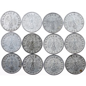 Germany - Lots, 50 Reichspfennig 1939-1943, A, G