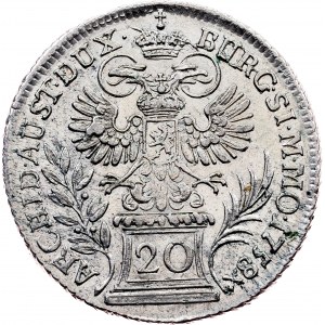 Maria Theresia, 20 Kreuzer 1758, Prague